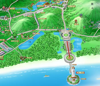南山文化旅游區(qū)導(dǎo)游圖