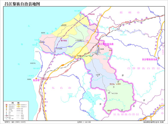 昌江黎族自治縣地圖