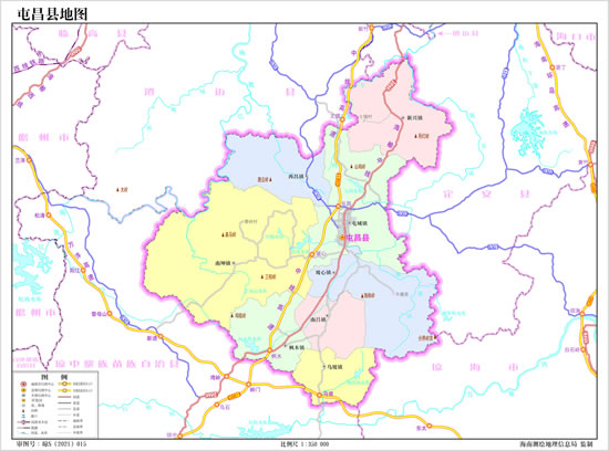 屯昌縣地圖