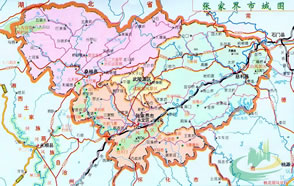 張家界市地圖